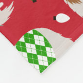 Couverture Polaire Christmas Rough Collie (Coin)