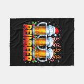 Couverture Polaire Christmas Santa Beer Lovers Funny Drinking Trend N (Devant (Horizontal))