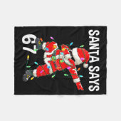 Couverture Polaire Christmas Santa Says 6 7 Six Seven Gen Z Alpha Mem (Devant (Horizontal))