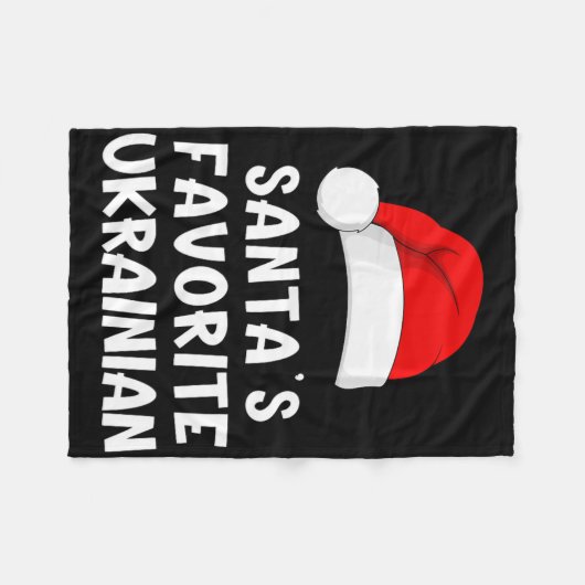 Couverture Polaire Christmas Santa's Favorite Ukrainian Funny Pajama (Devant (Horizontal))