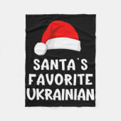 Couverture Polaire Christmas Santa's Favorite Ukrainian Funny Pajama (Devant)