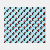 Couverture Polaire Christmas Scottie Dogs Pattern (Devant (Horizontal))