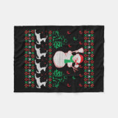 Couverture Polaire Christmas Snowman (Devant (Horizontal))