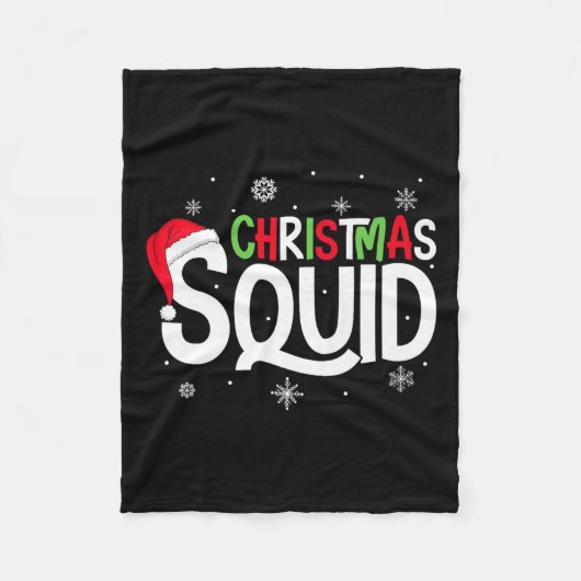 Couverture Polaire Christmas Squad Matching Family Group Santa Elf Xm (Devant)