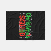 Couverture Polaire Christmas Squad Santa Dabbing Elf Family Matching  (Devant (Horizontal))