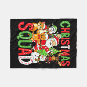 Couverture Polaire Christmas Squad Santa Family Matching Xmas  (Devant (Horizontal))