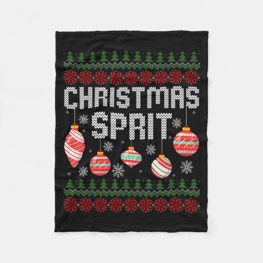 Couverture Polaire Christmas Srit Matching Funny Couples Ugly Sweater (Devant)