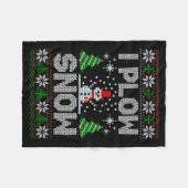Couverture Polaire Christmas Sweater I Plow Snow Matching Couples Paj (Devant (Horizontal))