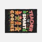 Couverture Polaire Christmas Teacher Of Smart Cookies Funny Cute Ging (Devant (Horizontal))