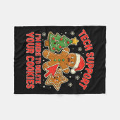 Couverture Polaire Christmas Tech Suprt Here To Delete Cookies Xmas M (Devant (Horizontal))