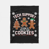 Couverture Polaire Christmas Tech Suprt Here To Delete Cookies Xmas M (Devant)