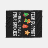 Couverture Polaire Christmas Tech Suprt Here To Delete Cookies Xmas M (Devant (Horizontal))