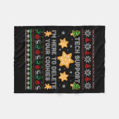 Couverture Polaire Christmas Tech Suprt Here To Delete Cookies Xmas P (Devant (Horizontal))