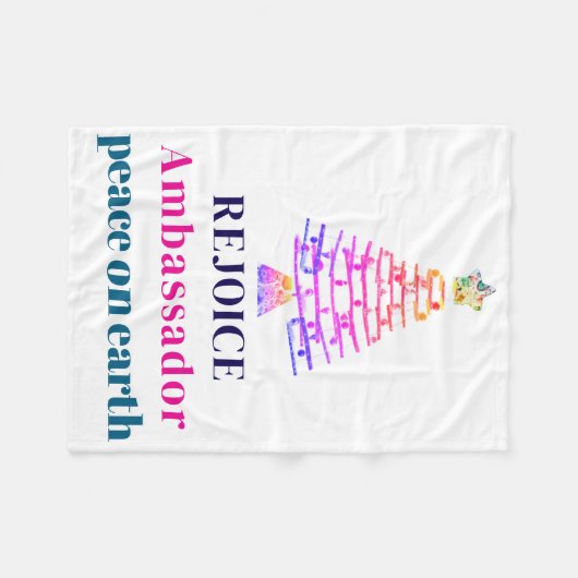 Couverture Polaire Christmas Tree (Devant (Horizontal))