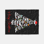 Couverture Polaire Christmas Tree Airplanes Lots Merry Christmas Men  (Devant (Horizontal))