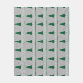 Couverture Polaire Christmas Tree and Snowflakes Pattern, (Devant)