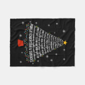 Couverture Polaire Christmas Tree Protect Human Rights Protect Libert (Devant (Horizontal))