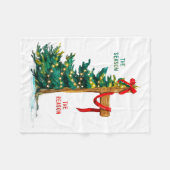 Couverture Polaire Christmas Tree The Season Jesus Cross The Reason  (Devant (Horizontal))