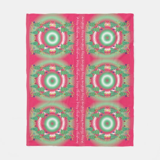 Couverture Polaire Christmas Trees Fleece Blanket (Devant)