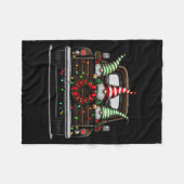 Couverture Polaire Christmas Truck Cute Gnome  (Devant (Horizontal))