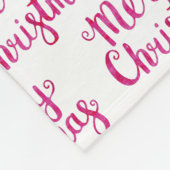 Couverture Polaire Christmas Typography (Coin)