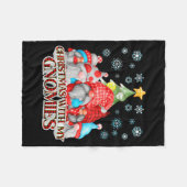 Couverture Polaire Christmas With My Gnomies Plaid Gnome Group Pajama (Devant (Horizontal))