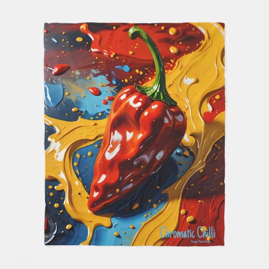 Couverture Polaire Chromatic Chili - Pineappy Empire (Devant)