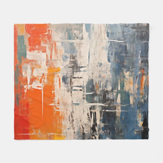 Couverture Polaire Chromatic Crossroads Abstract Digital Painting (Devant (Horizontal))