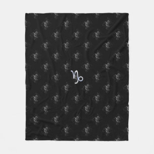 Couverture Polaire Chrome Capricorn Symbole Zodiaque sur Hevelius