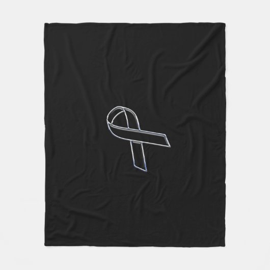 Couverture Polaire Chrome comme Noir de la sensibilisation au ruban (Devant)