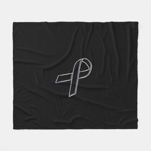 Couverture Polaire Chrome comme Noir de la sensibilisation au ruban (Devant (Horizontal))