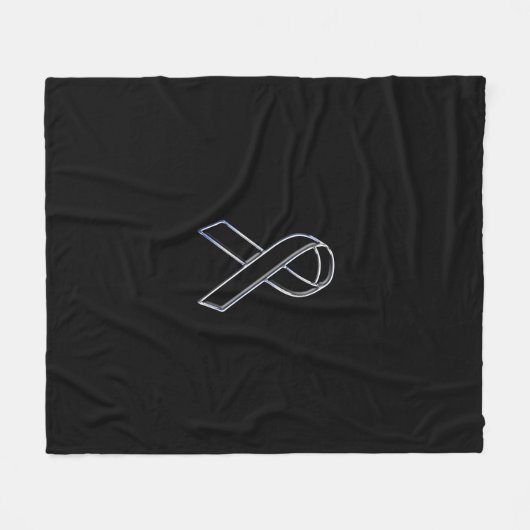 Couverture Polaire Chrome comme Noir de la sensibilisation au ruban (Devant (Horizontal))