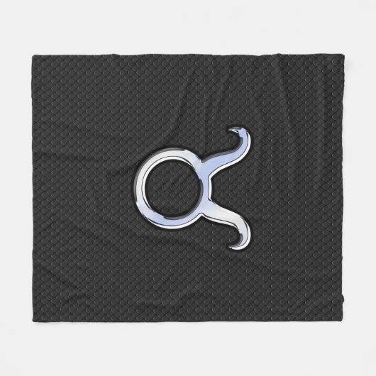 Couverture Polaire Chrome moderne comme Taurus signe Zodiac (Devant (Horizontal))