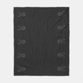 Couverture Polaire Chrome Noir Sensibilisation au ruban Carbone Fibre (Devant)