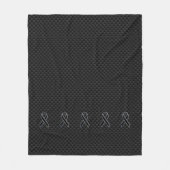 Couverture Polaire Chrome Noir Sensibilisation au ruban Carbone Fibre (Devant)