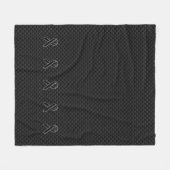 Couverture Polaire Chrome Noir Sensibilisation au ruban Carbone Fibre (Devant (Horizontal))