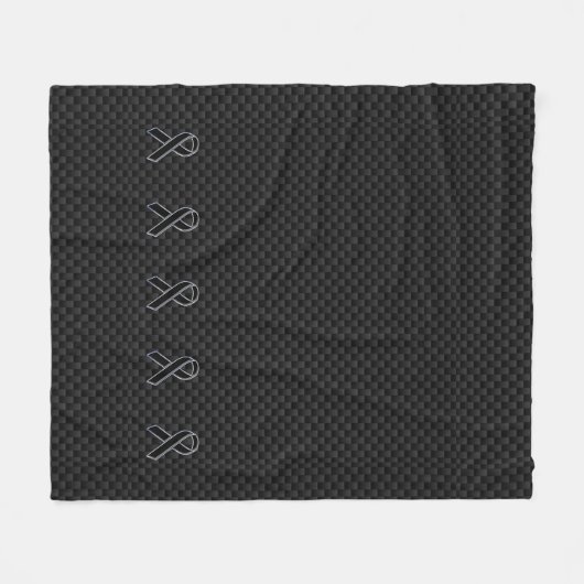 Couverture Polaire Chrome Noir Sensibilisation au ruban Carbone Fibre (Devant (Horizontal))