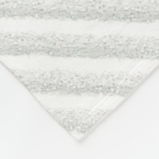 Couverture Polaire Chrome White Ribbon Sensibilisation dans les bande (Coin)