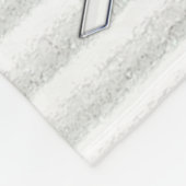 Couverture Polaire Chrome White Ribbon Sensibilisation dans les bande (Coin)