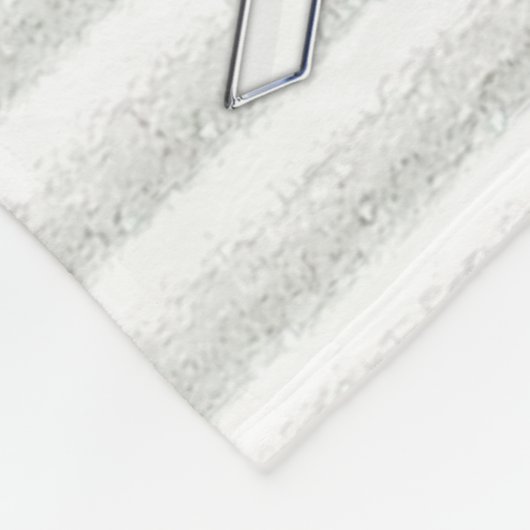 Couverture Polaire Chrome White Ribbon Sensibilisation dans les bande (Coin)