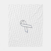 Couverture Polaire Chrome White Ribbon Sensibilisation sur Houndstoot (Devant)