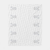 Couverture Polaire Chrome White Ribbon Sensibilisation sur Houndstoot (Devant)