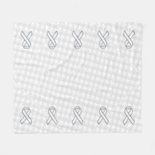 Couverture Polaire Chrome White Ribbon Sensibilisation sur Houndstoot