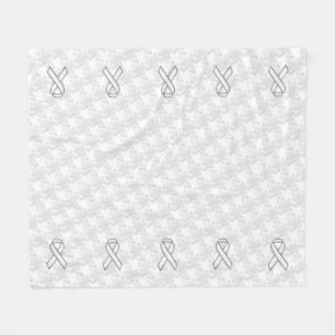 Couverture Polaire Chrome White Ribbon Sensibilisation sur Houndstoot