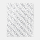 Couverture Polaire Chrome White Ribbon Sensibilisation sur Houndstoot (Devant)