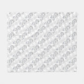 Couverture Polaire Chrome White Ribbon Sensibilisation sur Houndstoot (Devant (Horizontal))