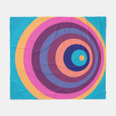 Couverture Polaire Chromful Funky Stripes Modern Geometric (Devant (Horizontal))