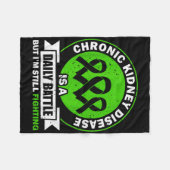 Couverture Polaire Chronic Kidney Disease Is A Daily Battle Ckd Aware (Devant (Horizontal))