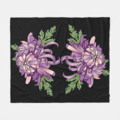 Couverture Polaire Chrysanthème (Devant (Horizontal))