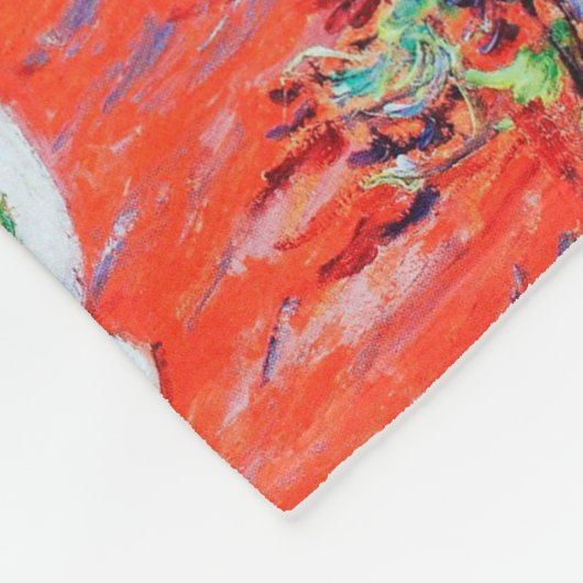 Couverture Polaire Chrysanthème rouge, Monet (Coin)